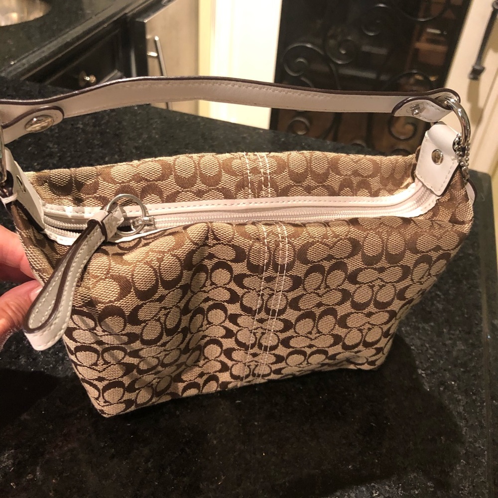 Coach signature canvas purse